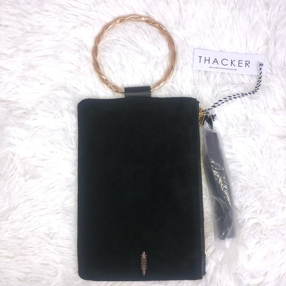 Thacker Nolita Clutch/Wristlet Black leather/suede - Picture 4 of 5